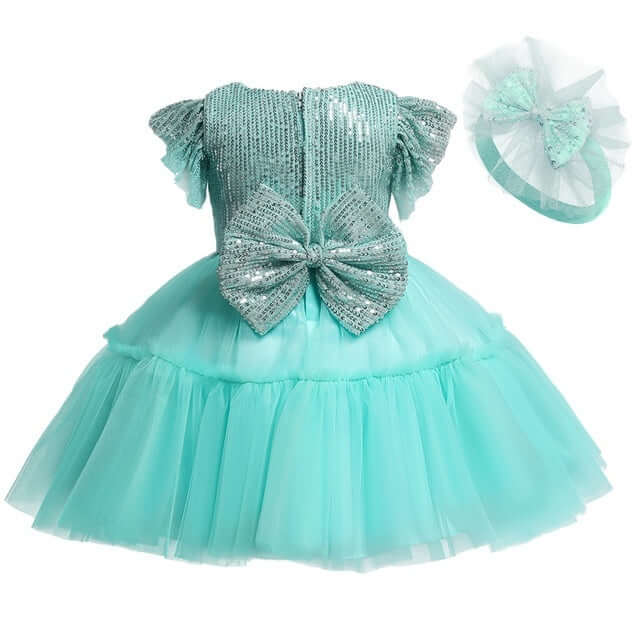 Princess Dress Girls Full Sleeve Baby girls dress Luxurious Weddings