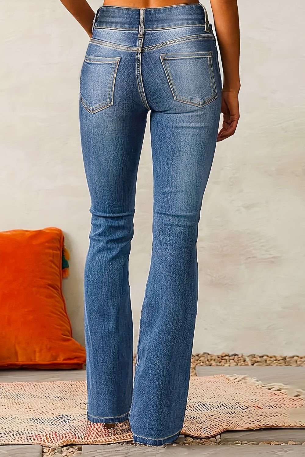 Cat Whisker Washed Bootcut Jeans Jeans Luxurious Weddings