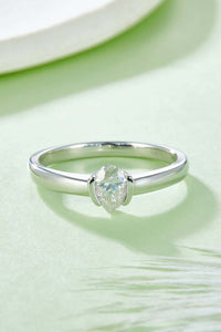 Moissanite 925 Sterling Silver Solitaire Ring Luxurious Weddings