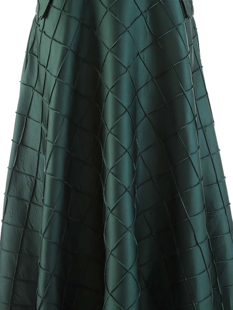 High Waist A Line Solid Minimalist Midi Skirts skirt Luxurious Weddings