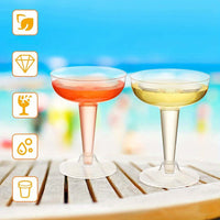 100-Pack Elegant Disposable Champagne Flutes Tableware Luxurious Weddings