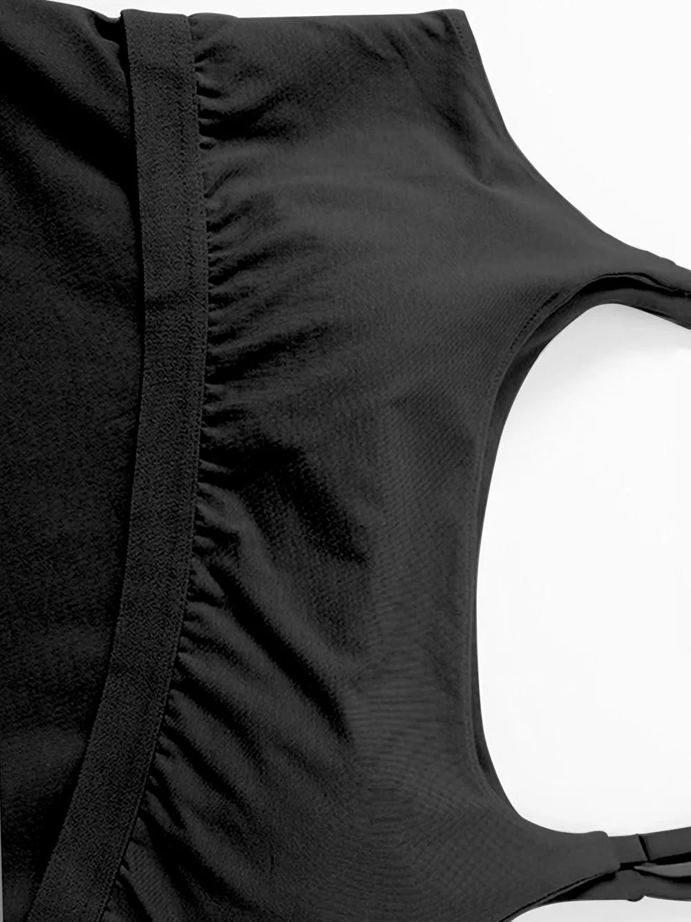 Scoop Neck Cropped Cami with Chest Pads Singlet Luxurious Weddings