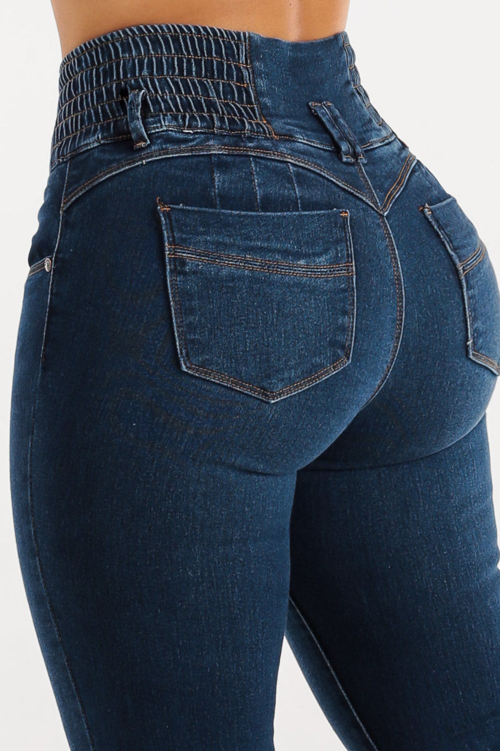 High Waist Buttoned Skinny Hip Lifting Jeans Skinny jeans Luxurious Weddings