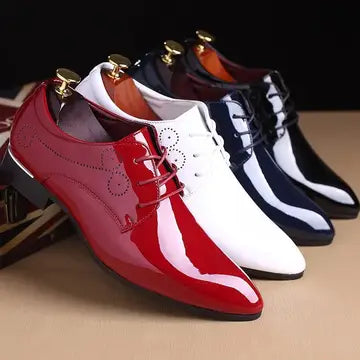 Glossy Oxford Leather Shoes mens shoes Luxurious Weddings