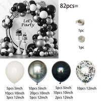 82Pcs White Gold Balloon Set Garland Arch Balloon Garlands Luxurious Weddings