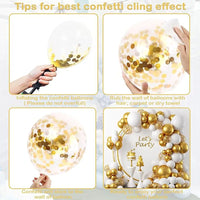 82Pcs White Gold Balloon Set Garland Arch Balloon Garlands Luxurious Weddings