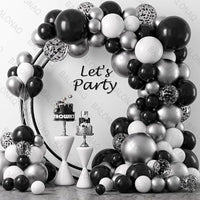 82Pcs White Gold Balloon Set Garland Arch Balloon Garlands Luxurious Weddings