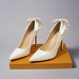 Point Toe Stiletto Pumps Bridal Shoes Luxurious Weddings