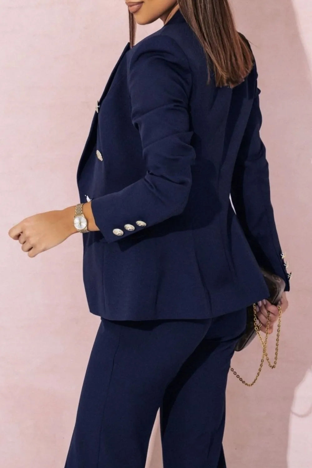 Full Size Lapel Collar Long Sleeve Blazer and Pants Set Plus Size suit sets women Luxurious Weddings