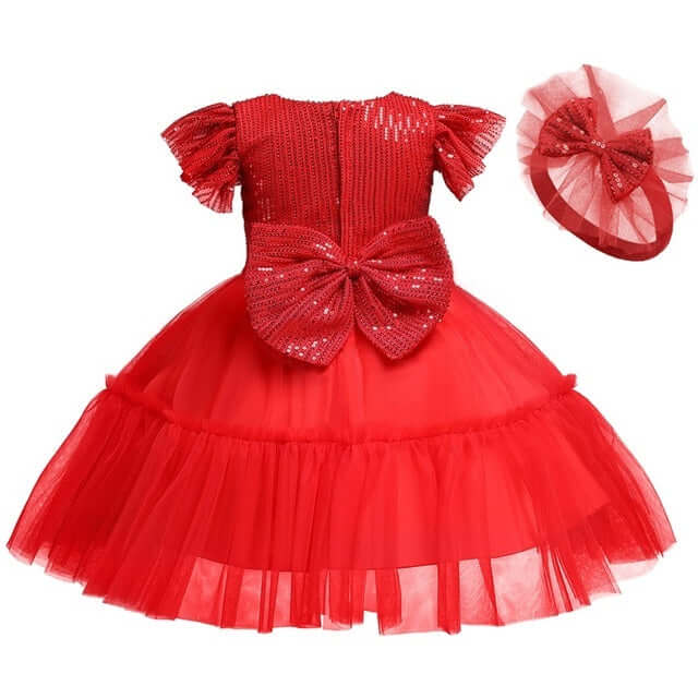 Princess Dress Girls Full Sleeve Baby girls dress Luxurious Weddings