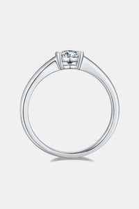Moissanite 925 Sterling Silver Solitaire Ring Luxurious Weddings