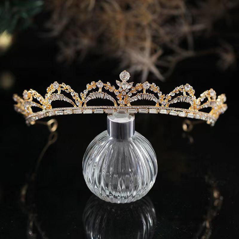 Crystal Princess Birthday Crown Bride Tiaras Luxurious Weddings