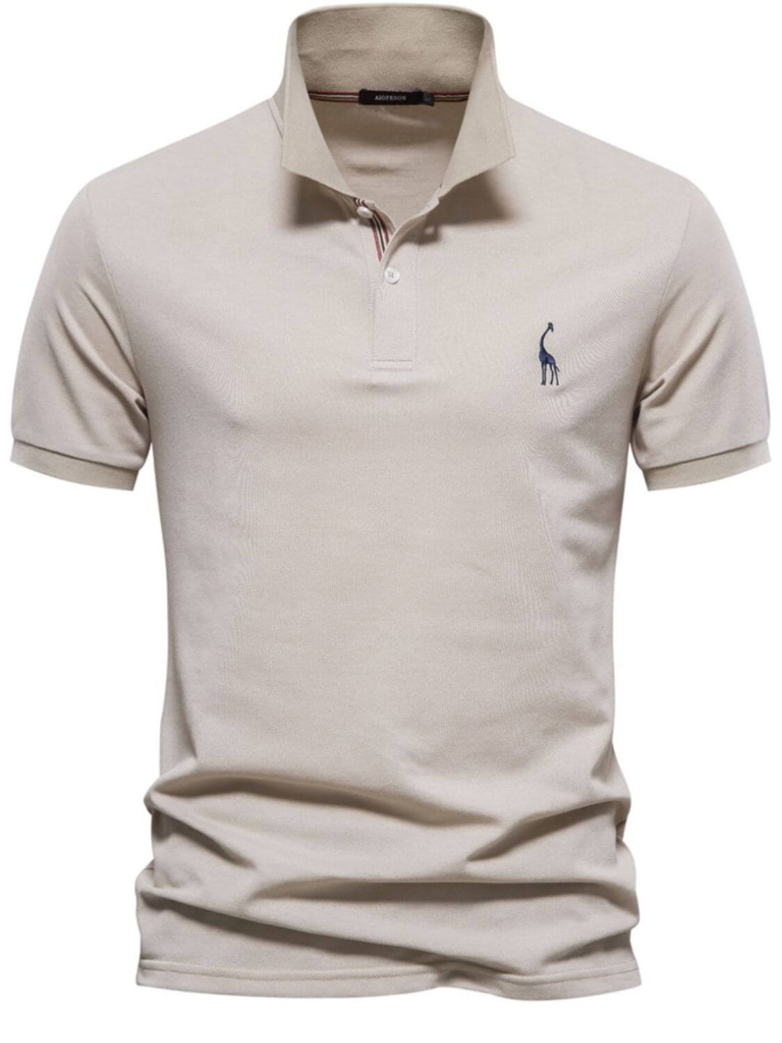 Men's Giraffe Embroidered Short Sleeve Polo Men's Polos Luxurious Weddings