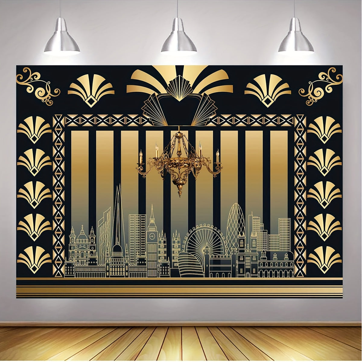 1920s Party Great Gatsby Themed Backdrop Photography Backdrop Luxurious Weddings