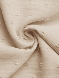 Swiss Dot Cutout Button Down Shirt Blouses Luxurious Weddings