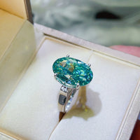 5 Carat Moissanite 925 Sterling Silver Ring Rings Luxurious Weddings