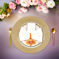 50 Silvery & Golden Charger Plates for Exquisite Table Tableware Luxurious Weddings