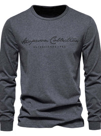 Men's Round Neck Letter Graphic T-Shirt Men's Tshirts Luxurious Weddings