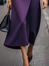 Round Neck Sleeveless Midi Sheath Dress Midi dresses Luxurious Weddings