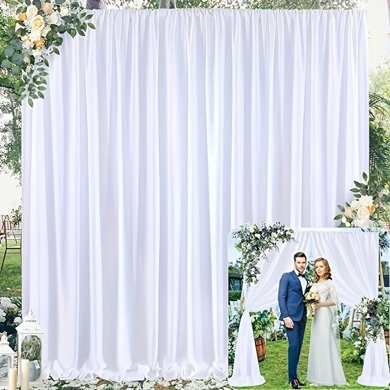 Silk Draping White Backdrop Curtain Silks Luxurious Weddings