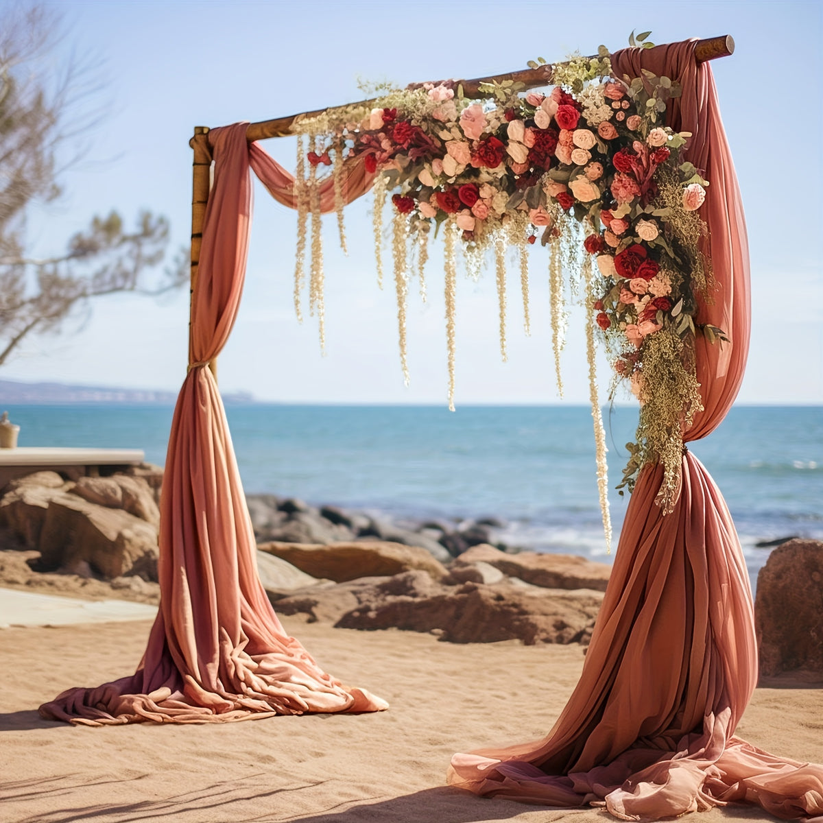 Green Silk Draping Silks Luxurious Weddings