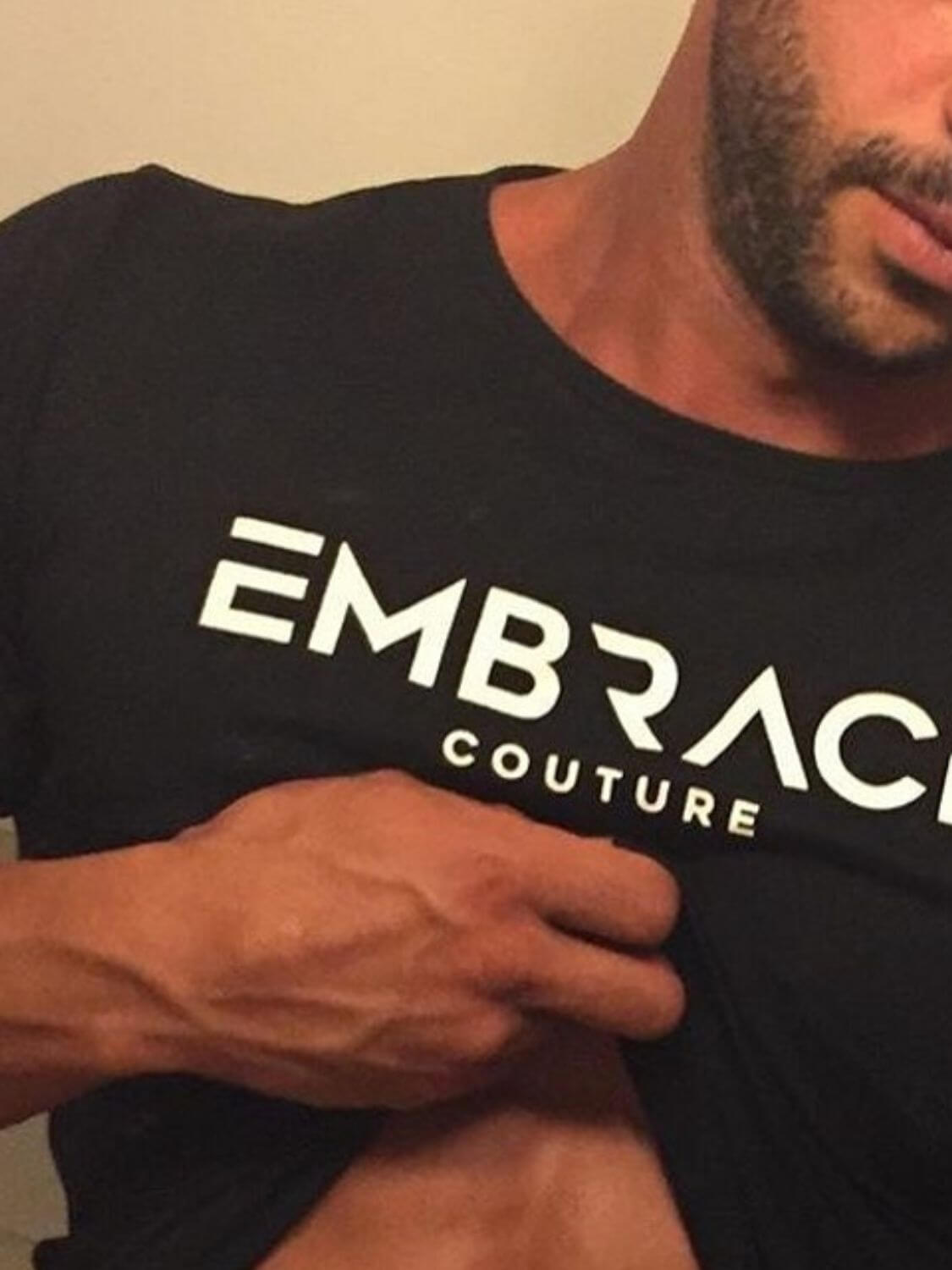 Men's Letter Graphic Round Neck Short Sleeve T-Shirt Tshirts Luxurious Weddings