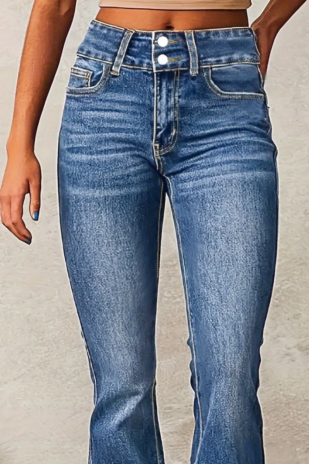 Cat Whisker Washed Bootcut Jeans Jeans Luxurious Weddings