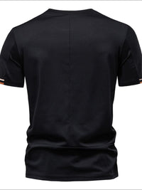 Men's Embroidered Round Neck T-Shirt Men's Tshirts Luxurious Weddings