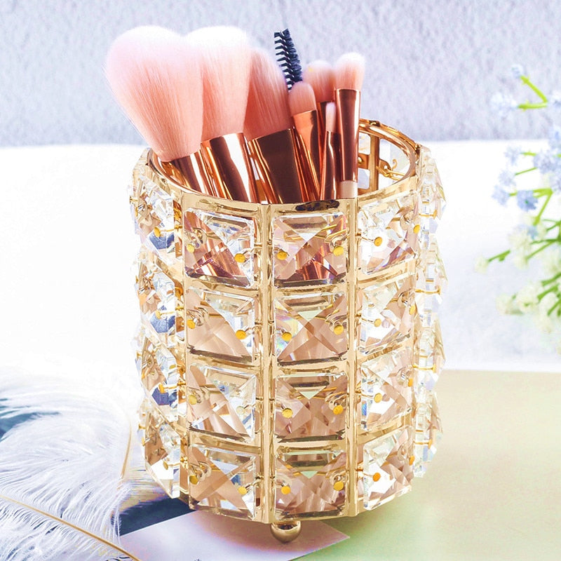 Metal Makeup Brush Storage Tube Makeup brush Storage Luxurious Weddings