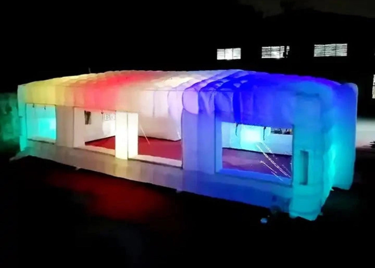 Personalized inflatable LED light tent 9.6x5.2x3.2 meters Led inflatable tent Luxurious Weddings