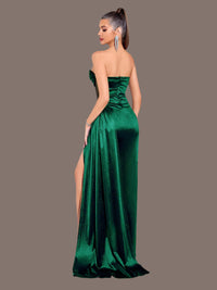 Green Strapless Evening Dress Dresses Luxurious Weddings