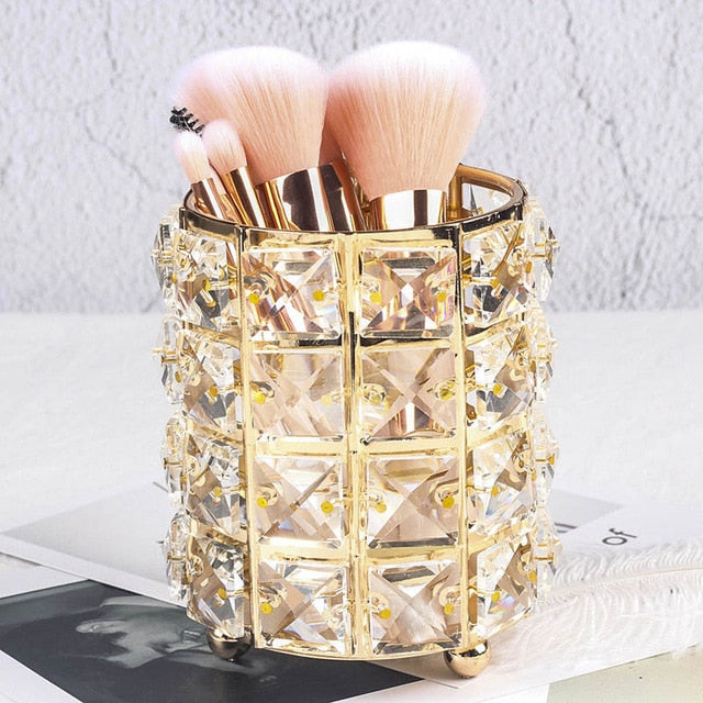 Metal Makeup Brush Storage Tube Makeup brush Storage Luxurious Weddings