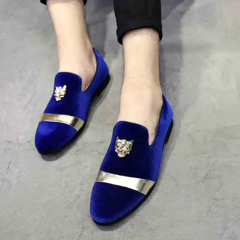 il Leone - Italian Style Red bottom Leather Loafers for Men slippers Luxurious Weddings