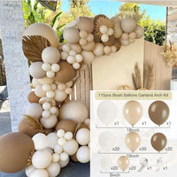 Apricot Brown Balloons Garland Arch Kit Balloon Garlands Luxurious Weddings