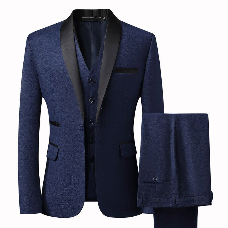 Grooms Suit Set Men's 3Pc Slim Mens Tuxedo Luxurious Weddings