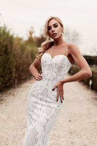 Tina Holly Long Mermaid Fitted Gown