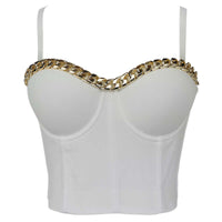 Trendy bodice with steel rings outside the suspender Bodice Luxurious Weddings