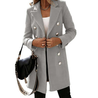 Long Sleeved Double Breasted Women's Coat Women's Jacket Luxurious Weddings