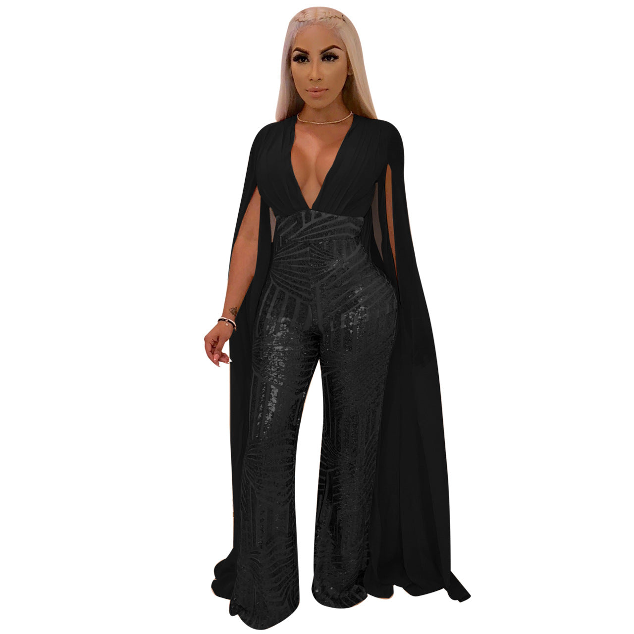 Sequin Evening Jumpsuit Jumpsuit Luxurious Weddings