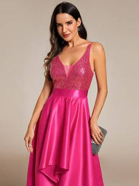 Women's Backless Sparkly Prom Dresses Dresses Luxurious Weddings