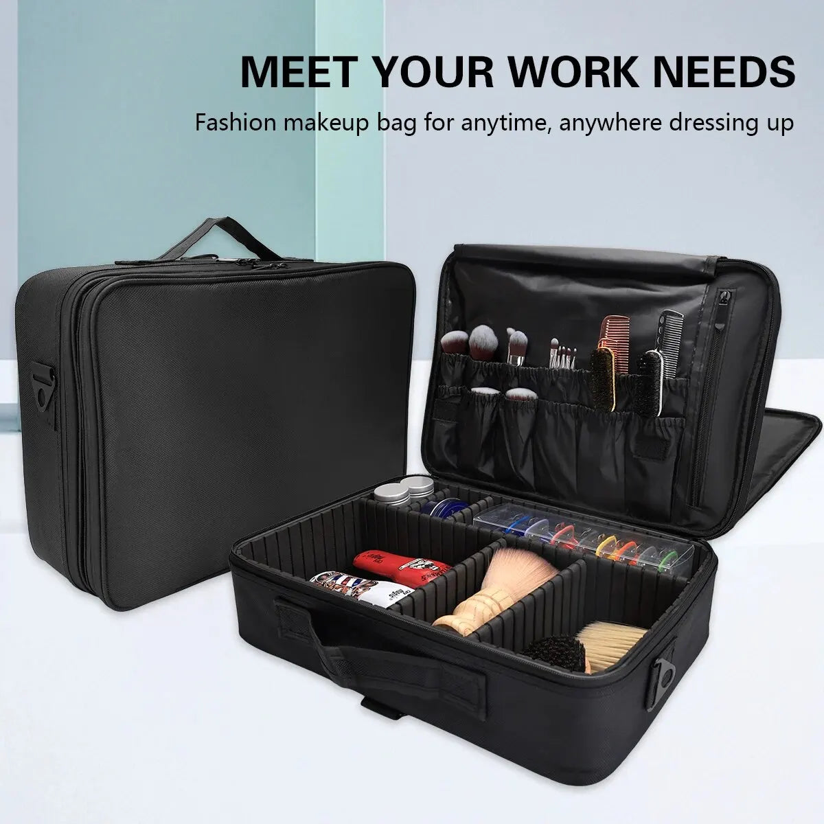 Large Capacity Beauty Nail Tool Storage Box Makeup Case Luxurious Weddings
