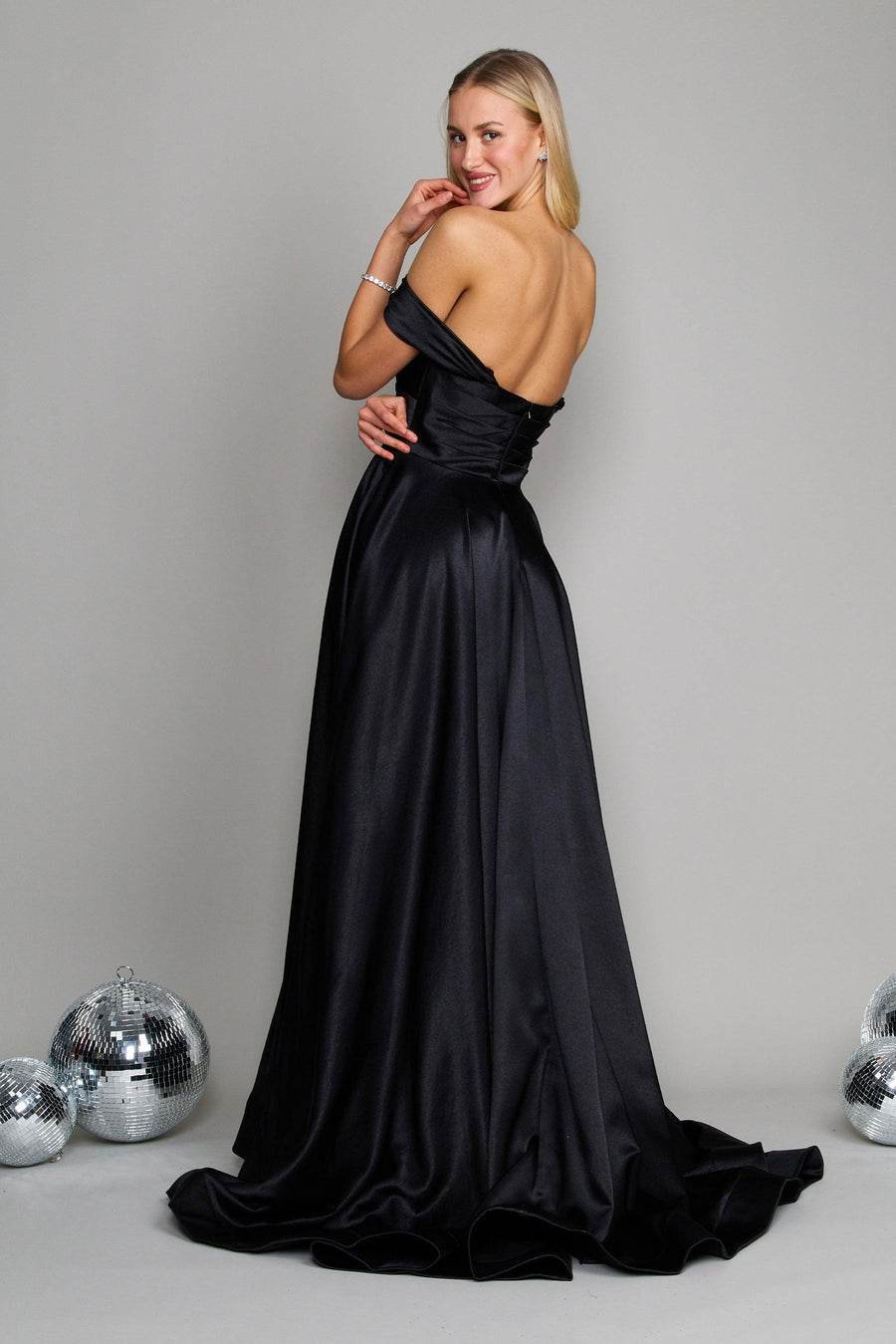 Black Lace Ball Gown β Strapless Formal Dress with Full Skirt Maxi Dress Luxurious Weddings
