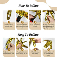 Black and Gold Balloons Garland Arch Kit Balloon Garlands Luxurious Weddings