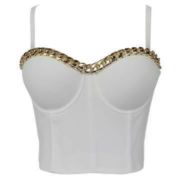 Trendy bodice with steel rings outside the suspender Bodice Luxurious Weddings
