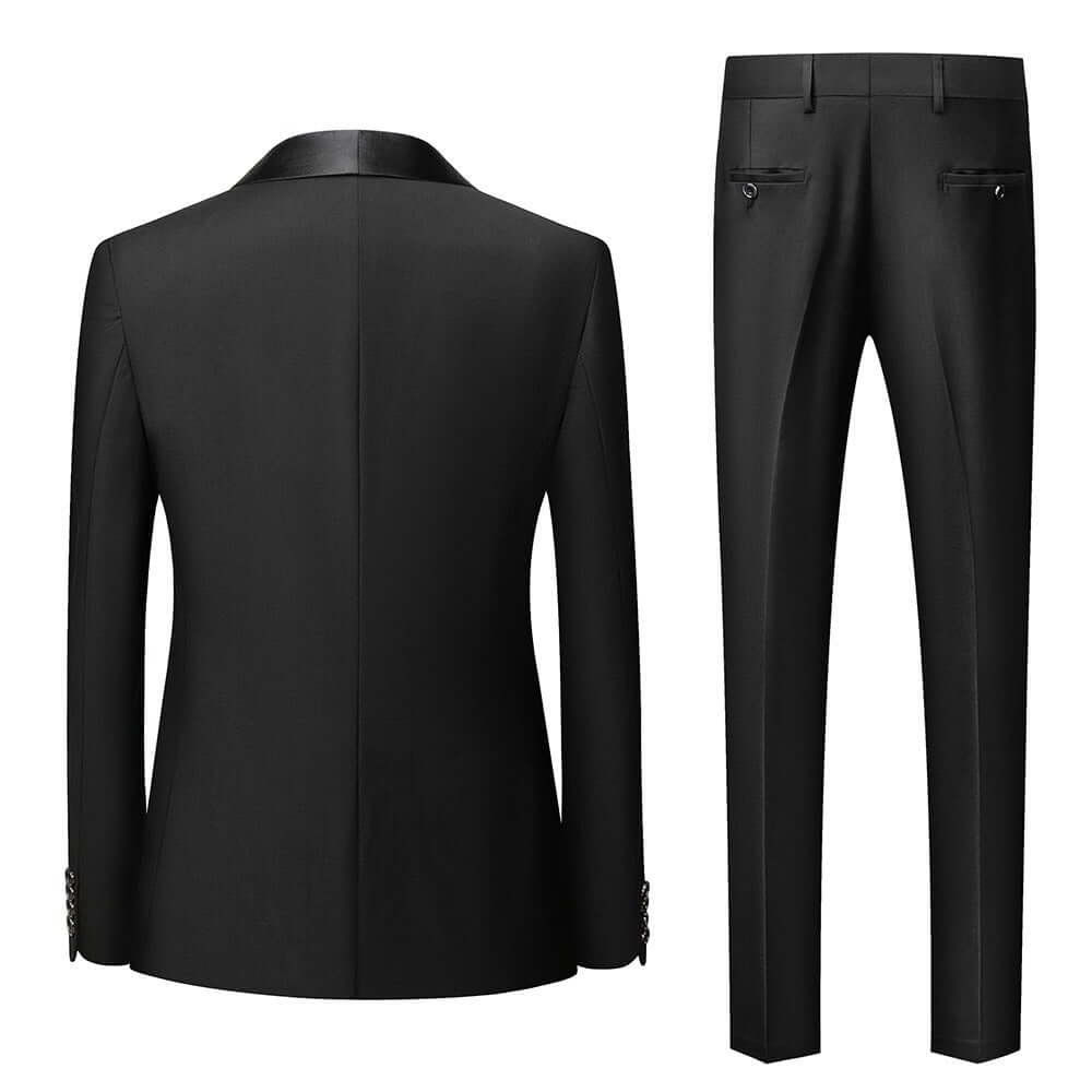 Groomsmen Wedding Suits Shawl Lapel Tuxedos Men's Suits Luxurious Weddings