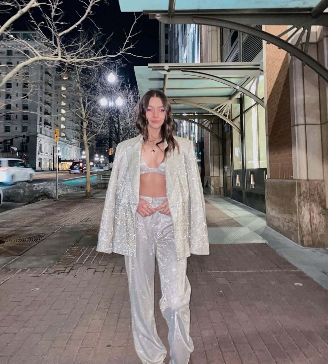 Sparkling Instagram Glitter Suit 3piece set Women's Suits Luxurious Weddings