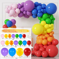Colorful Rainbow Balloon Garland Arch Kit Balloon Garlands Luxurious Weddings
