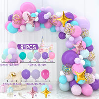 Colorful Rainbow Balloon Garland Arch Kit Balloon Garlands Luxurious Weddings