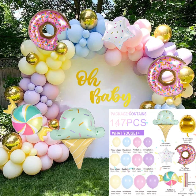 Colorful Rainbow Balloon Garland Arch Kit Balloon Garlands Luxurious Weddings