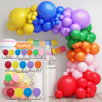 Colorful Rainbow Balloon Garland Arch Kit Balloon Garlands Luxurious Weddings
